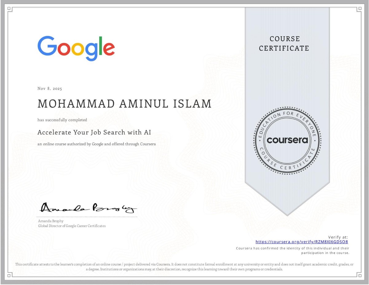 Google Digital Marketing & E-commerce Certificate Accelerate Your Job Search with AI