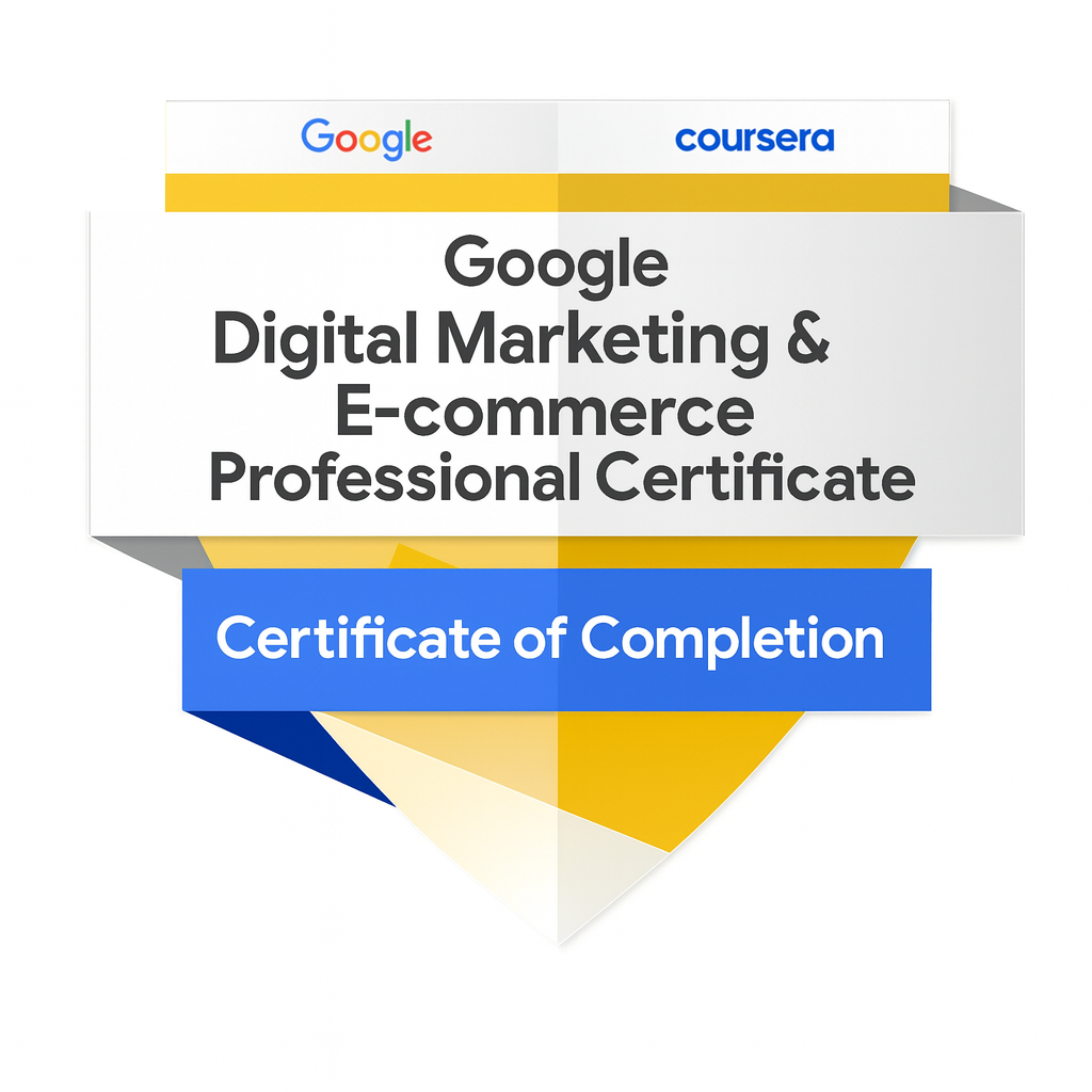 Google Digital Marketing & E-commerce Professional Certificate Badge